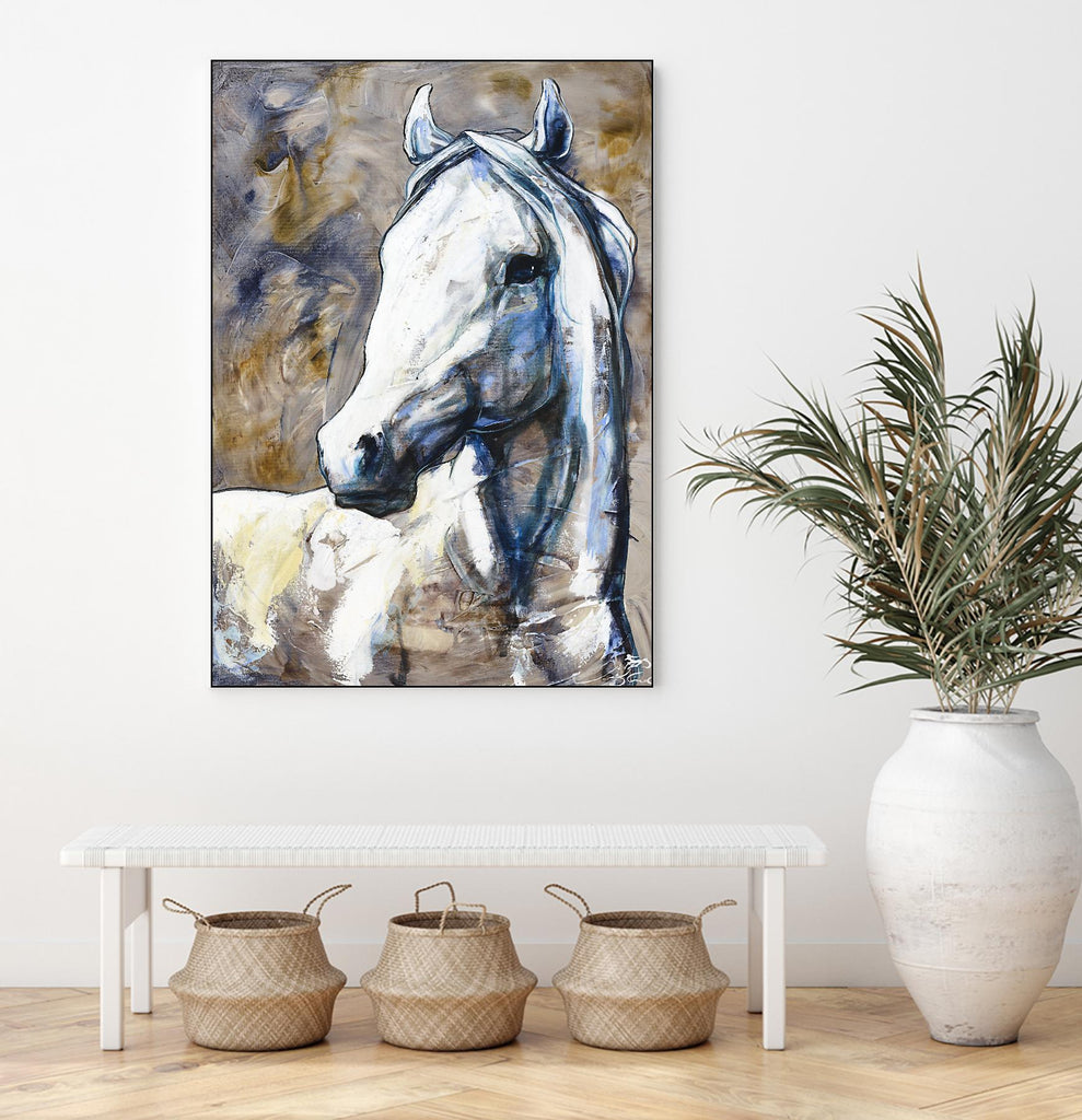 Lily of the valley by Marie Andrée Leblond on GIANT ART - beige animal artiste québécois