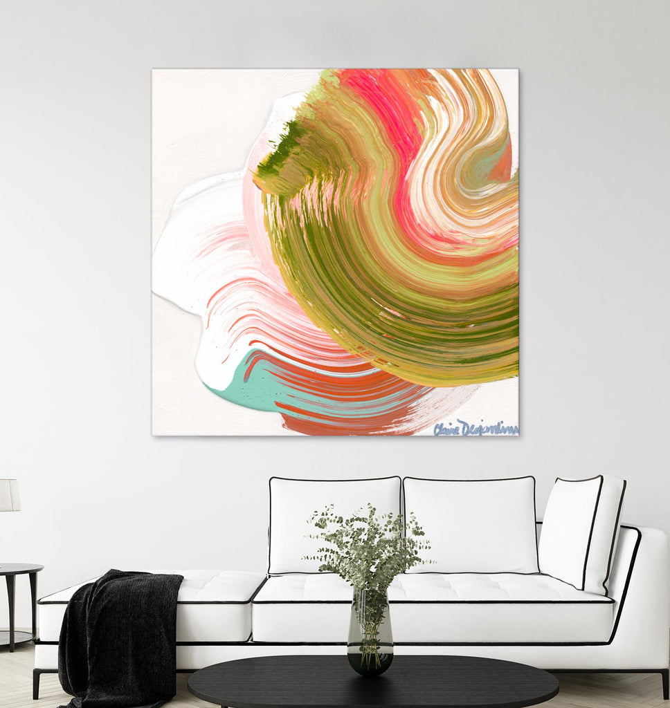 Night on the town by Claire Desjardins on GIANT ART - orange abstract framed canvas