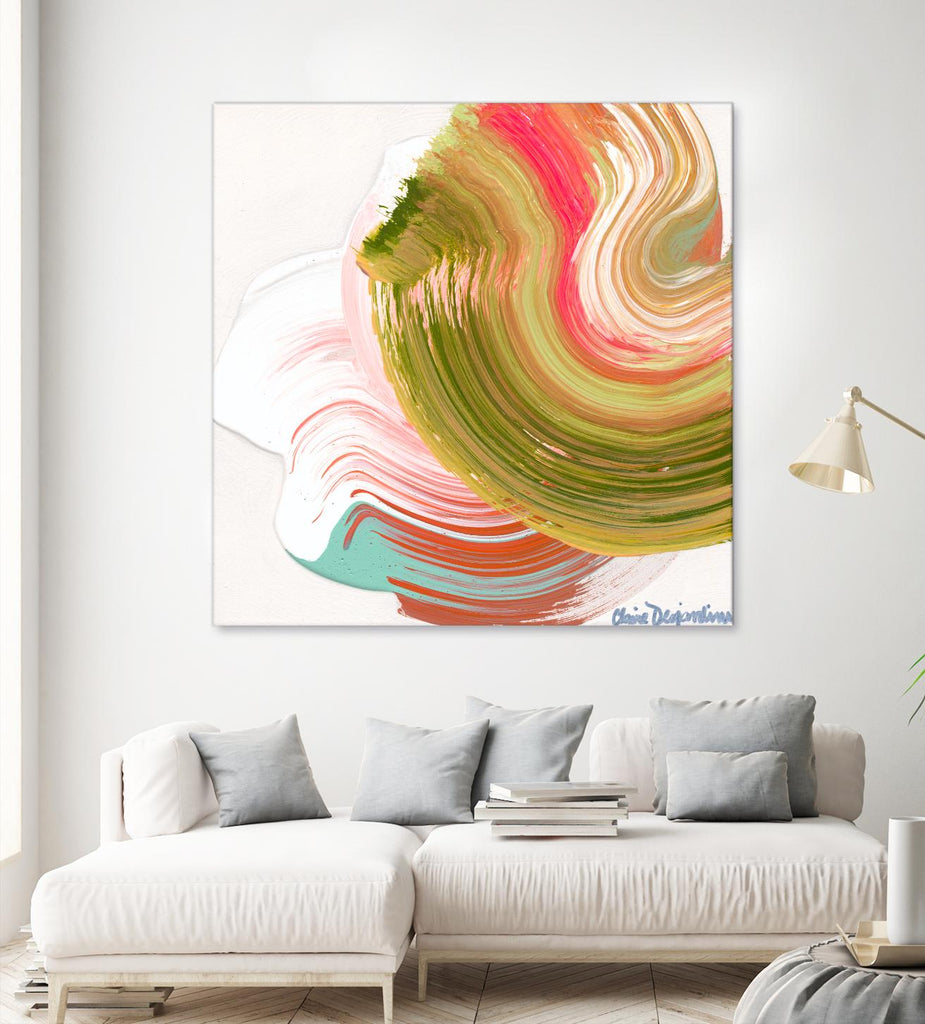 Night on the town by Claire Desjardins on GIANT ART - orange abstract framed canvas