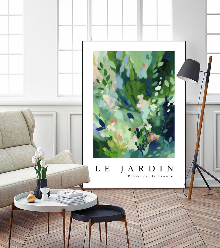 Le jardin by M Studio on GIANT ART - pink botanical flowers