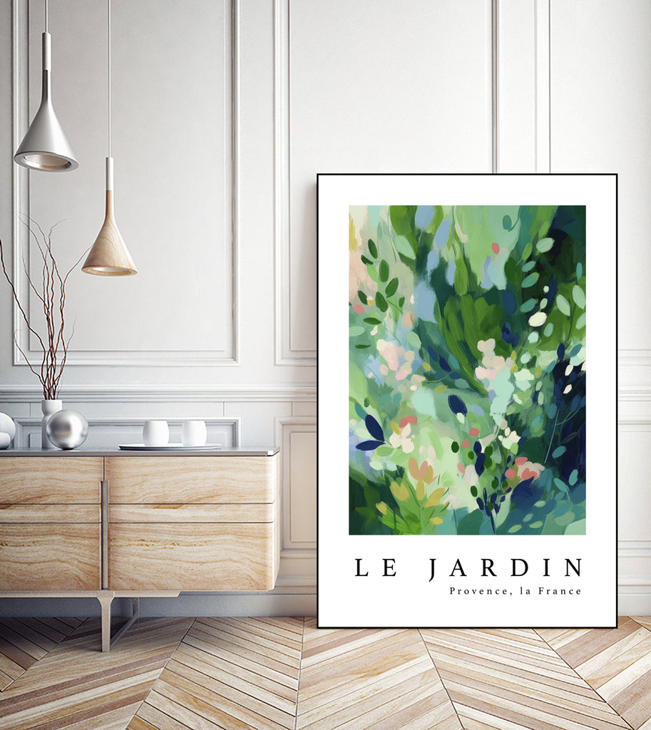 Le jardin by M Studio on GIANT ART - pink botanical flowers