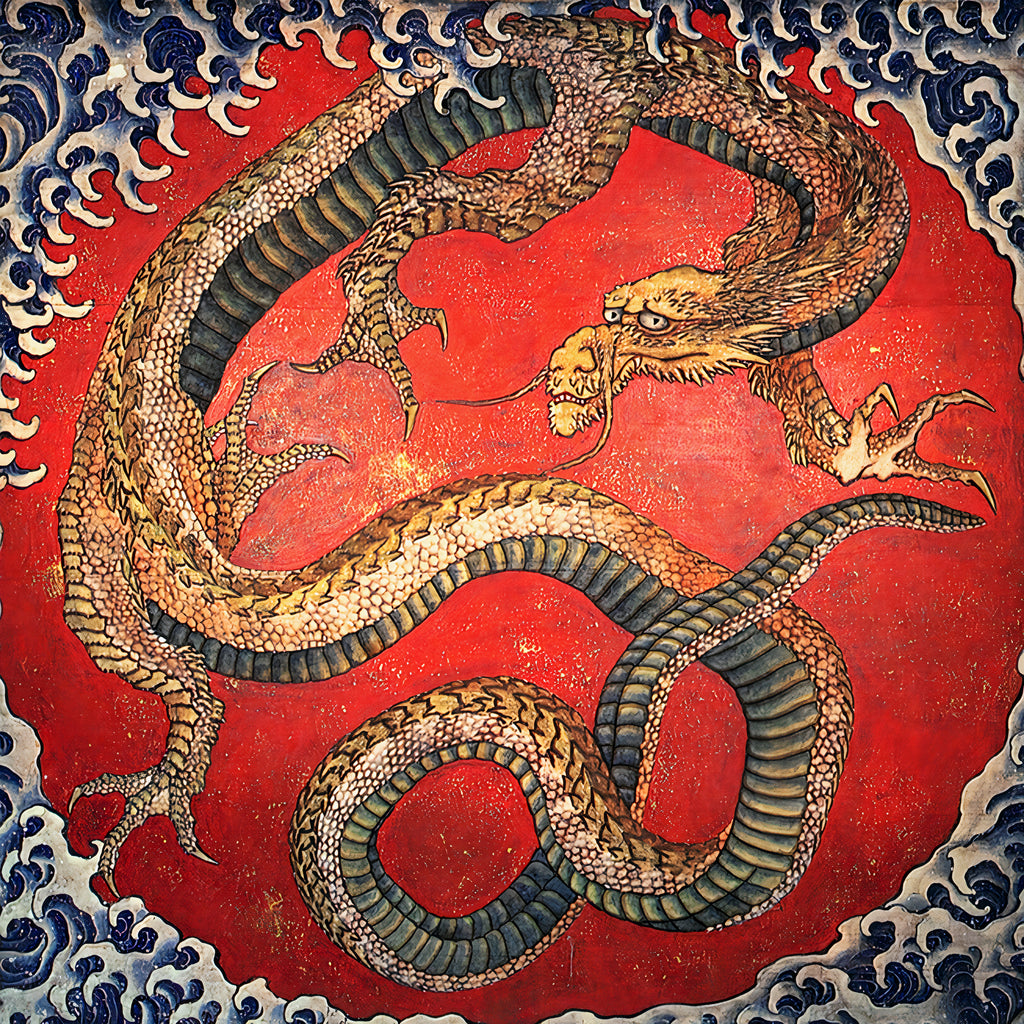 Dragon by Katsushika Hokusai on GIANT ART - masters masters