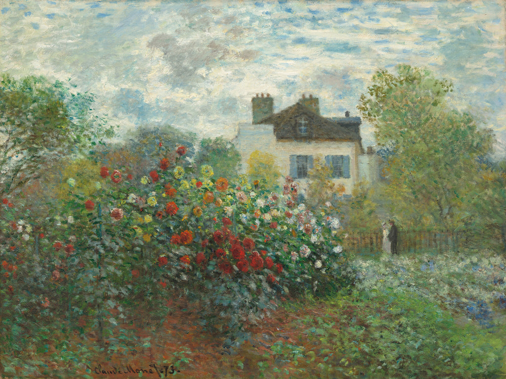 The Garden of Monet at Argenteuil, 1873 by Claude Monet on GIANT ART - green landscape