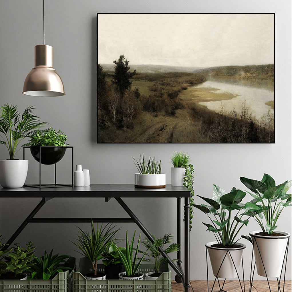 View On The Lake by M Studio on GIANT ART - green landscape