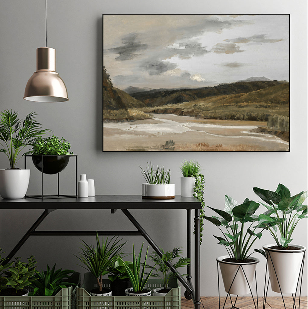 River by M Studio on GIANT ART - white botanical
