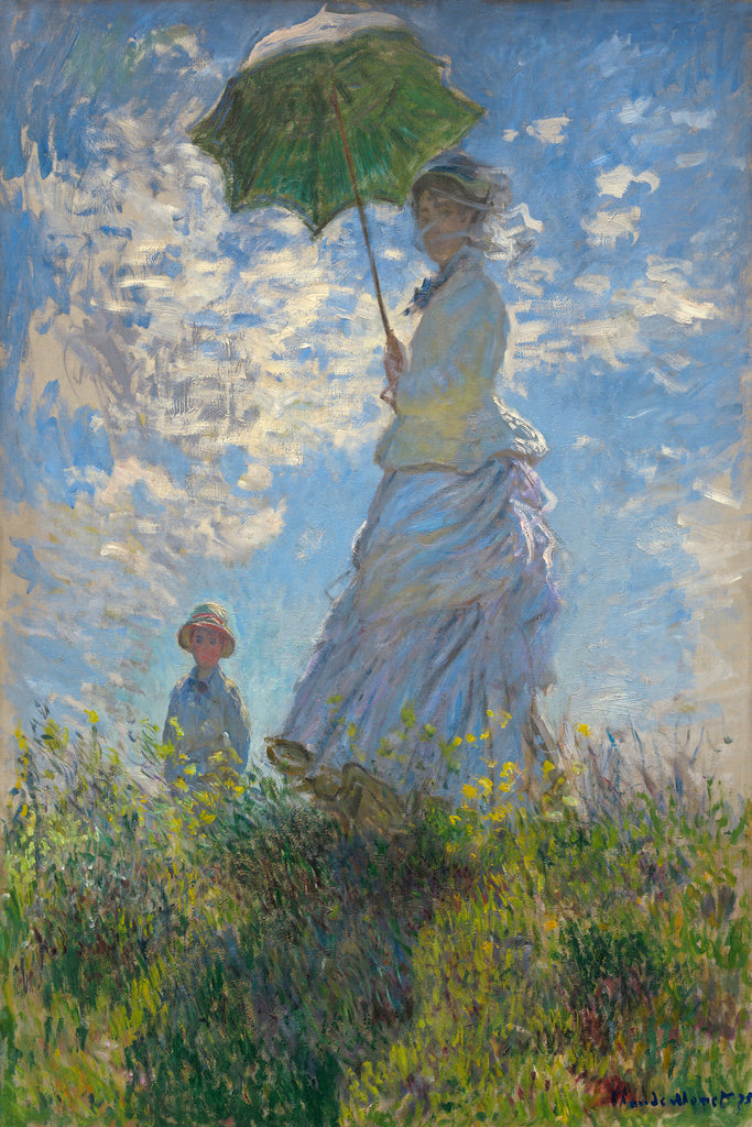 Woman with a Parasol  by Claude Monet on GIANT ART - masters masters