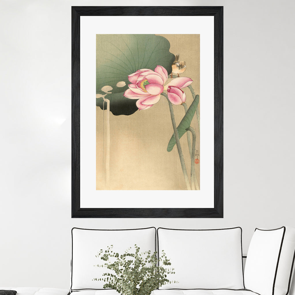 Songbird and Lotus by Ohara Koson on GIANT ART - masters masters