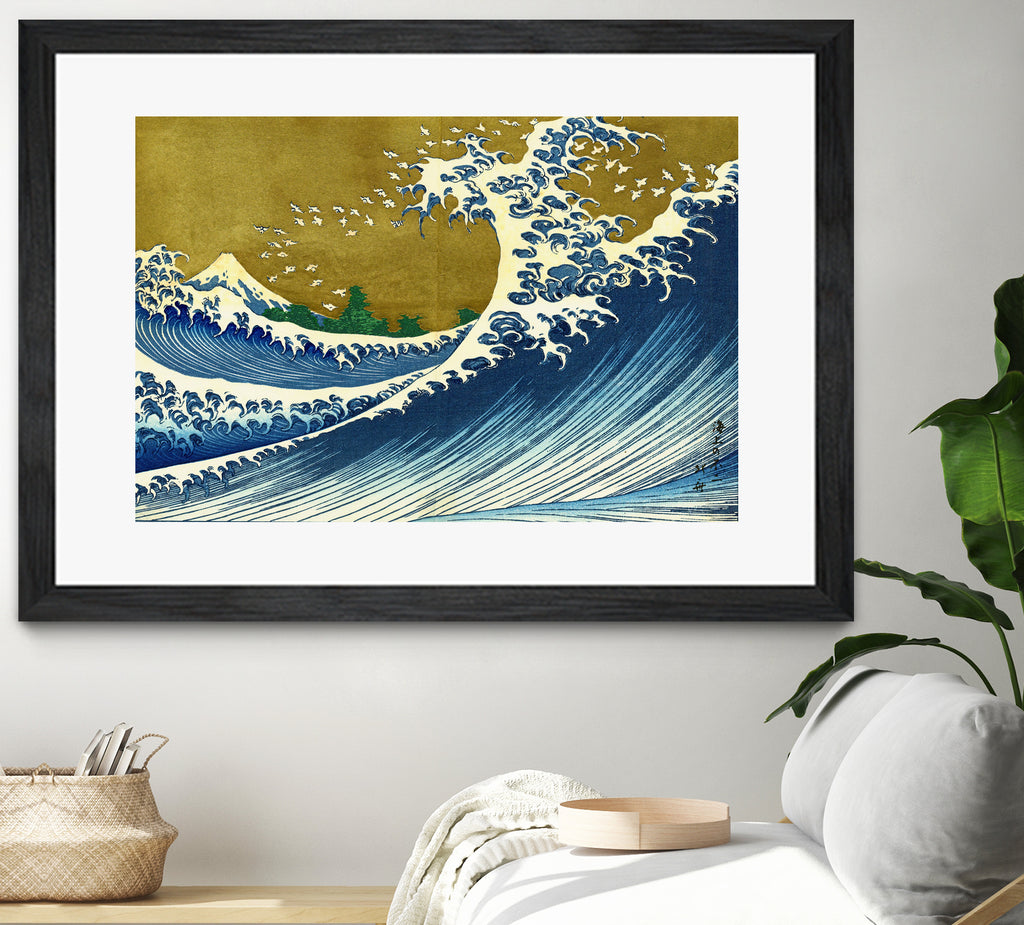 Big wave from 100 views of the Fuji by Katsushika Hokusai on GIANT ART - masters masters