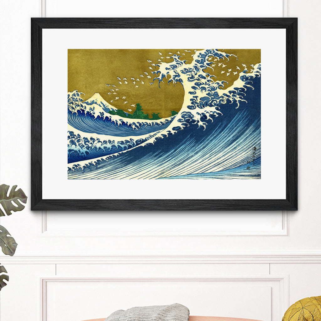 Big wave from 100 views of the Fuji by Katsushika Hokusai on GIANT ART - masters masters