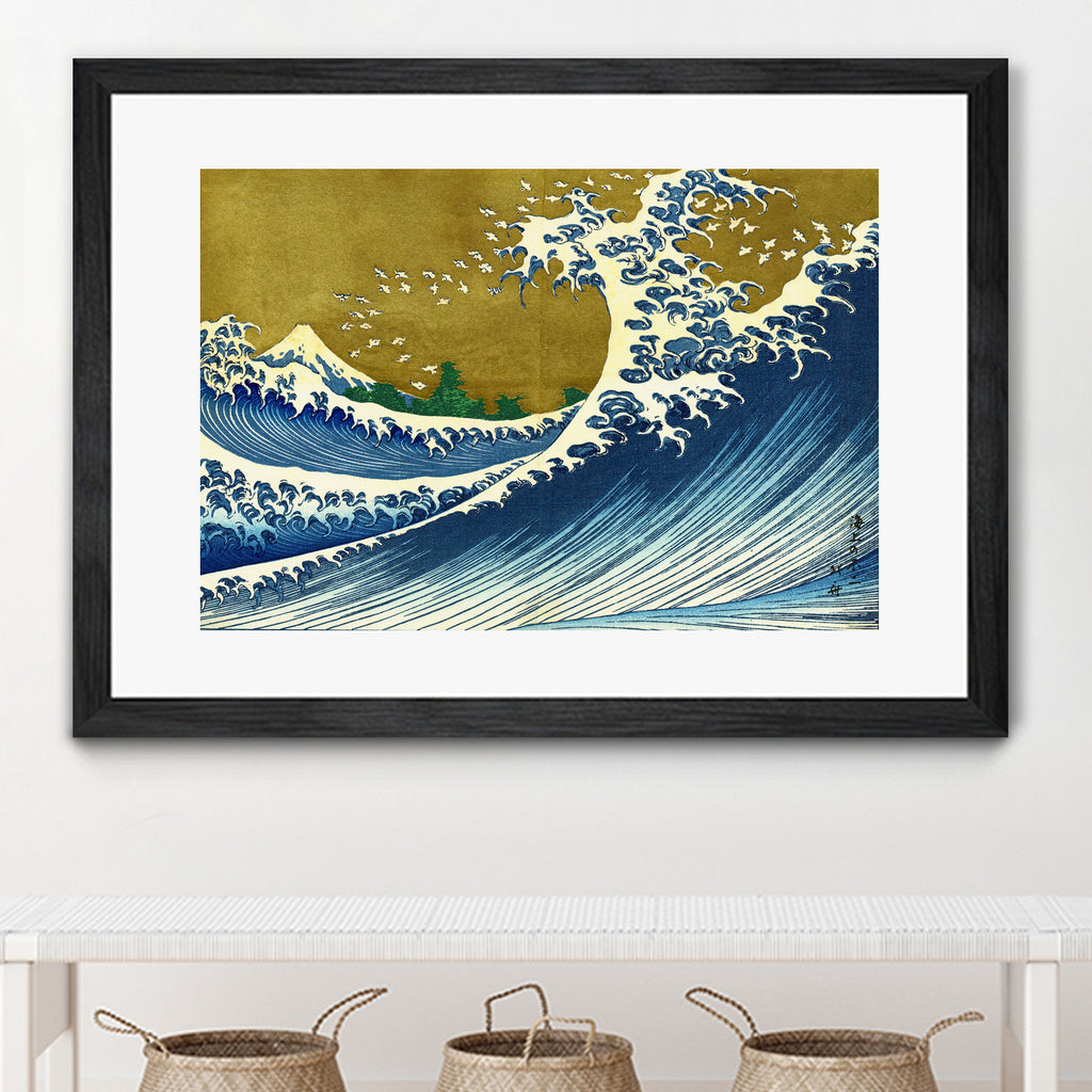 Big wave from 100 views of the Fuji by Katsushika Hokusai on GIANT ART - masters masters