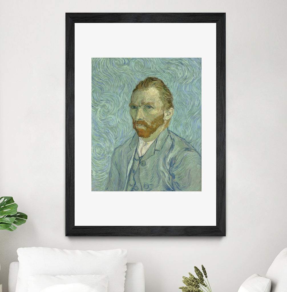 Self Portrait by Vincent Van Gogh on GIANT ART - green figurative