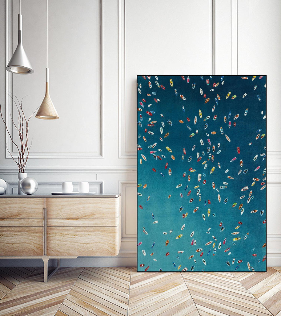 A Summer To Gather by Daleno Art on GIANT ART - red abstract costal