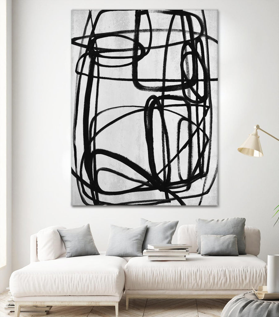 Sensational Climb by Daleno Art on GIANT ART - white black & white abstrait 