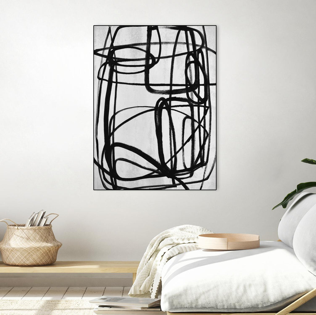 Sensational Climb by Daleno Art on GIANT ART - white black & white abstrait 