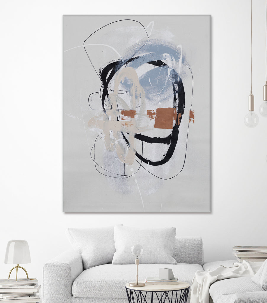 Collision I by Daleno Art on GIANT ART - white abstract framed canvas 