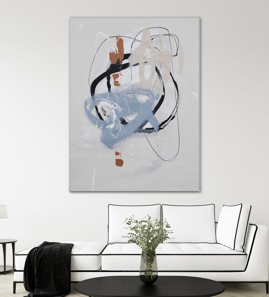 Collision II by Daleno Art on GIANT ART - white abstract framed canvas 