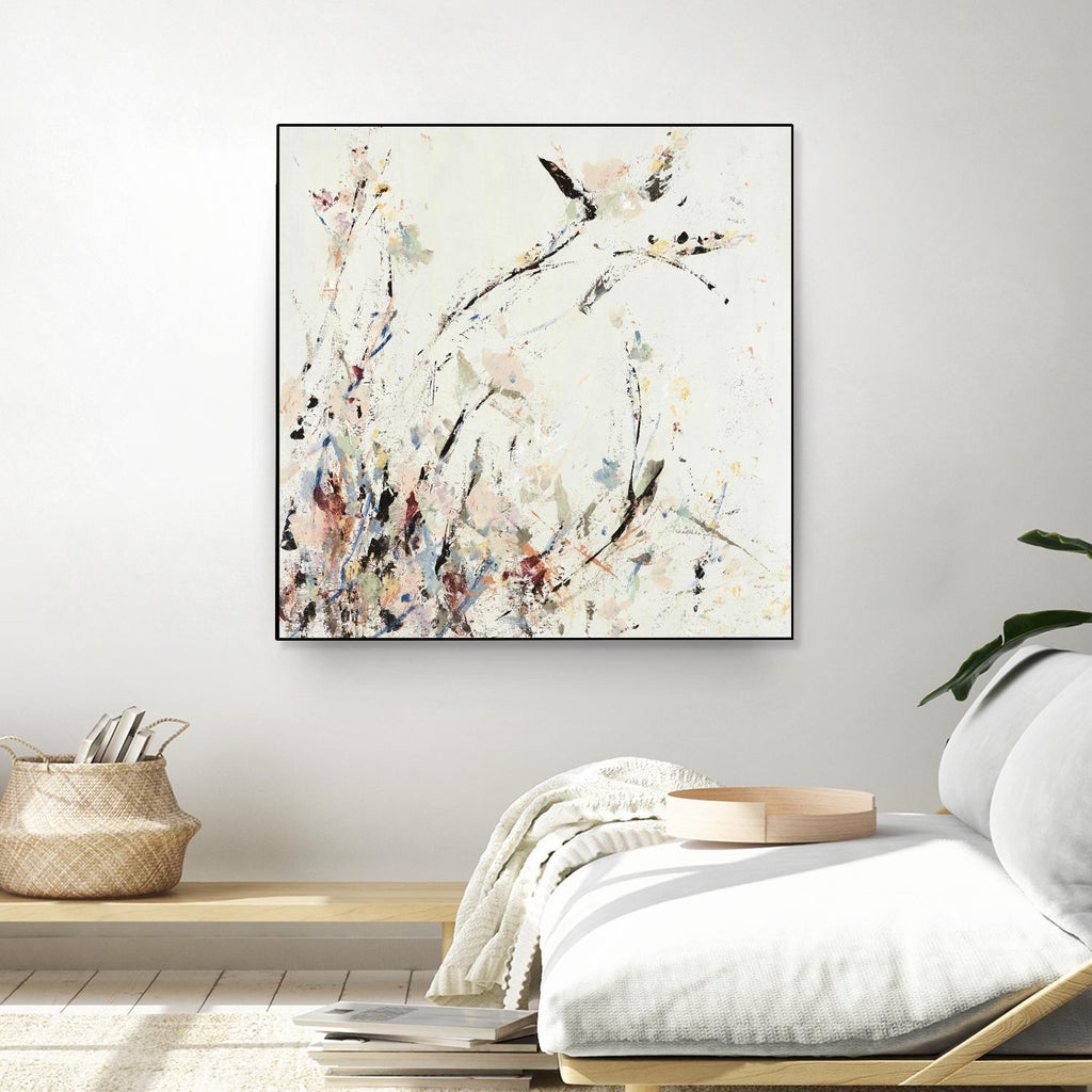 Outside the Polo Lounge II by Daleno Art on GIANT ART - pink botanical