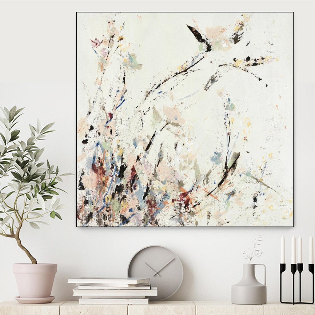 Outside the Polo Lounge II by Daleno Art on GIANT ART - pink botanical