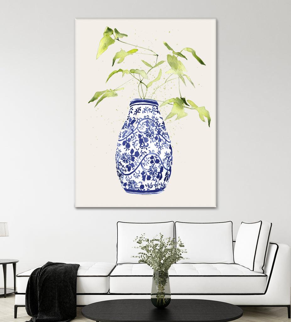 China Bud Vase by Mercedes Lopez Charro on GIANT ART - botanical framed canvas 