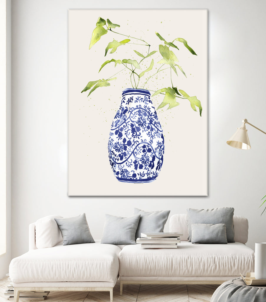 China Bud Vase by Mercedes Lopez Charro on GIANT ART - botanical framed canvas 