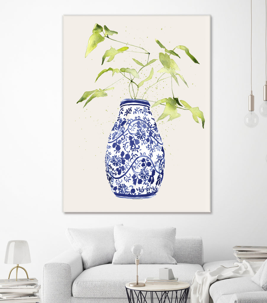 China Bud Vase by Mercedes Lopez Charro on GIANT ART - botanical framed canvas 