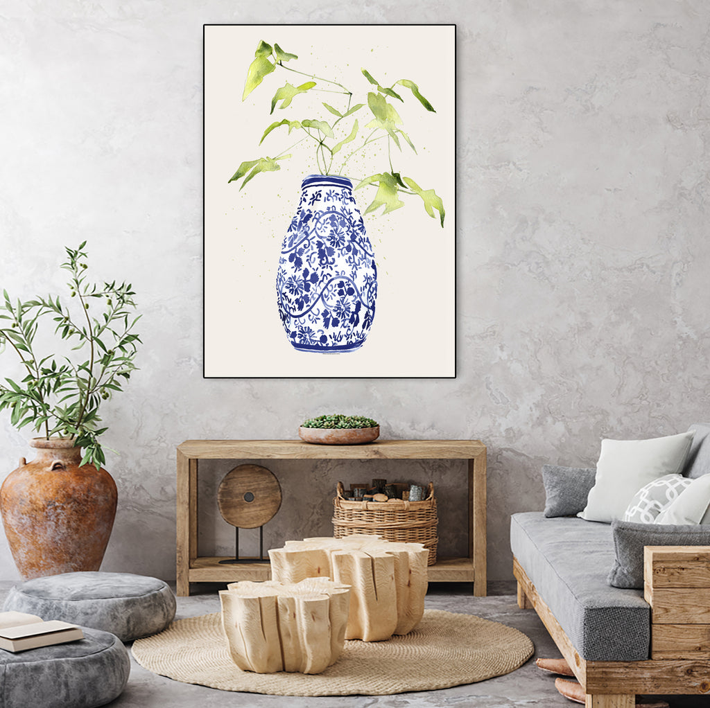 China Bud Vase by Mercedes Lopez Charro on GIANT ART - botanical framed canvas 