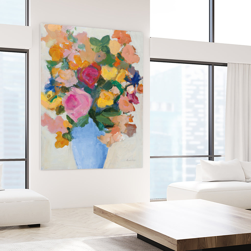 Summer Bounty by Pamela Munger on GIANT ART - orange botanical framed canvas