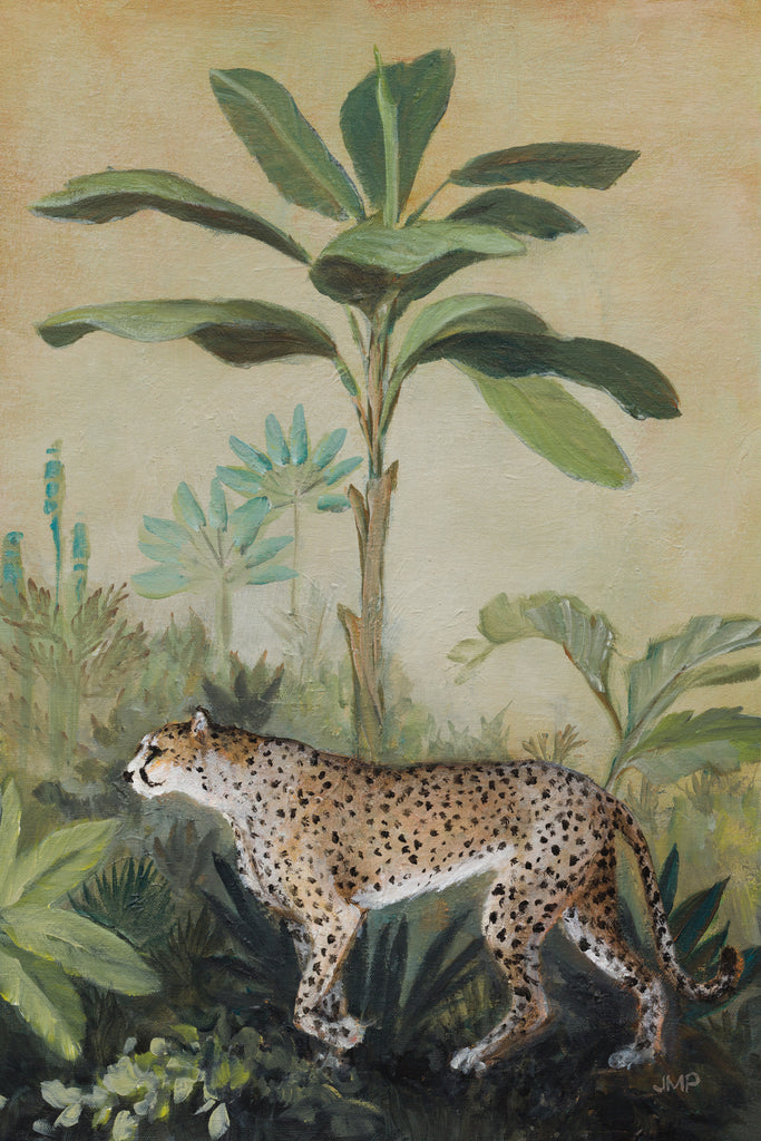 King of the Jungle II by Julia Purinton on GIANT ART - beige animal palm