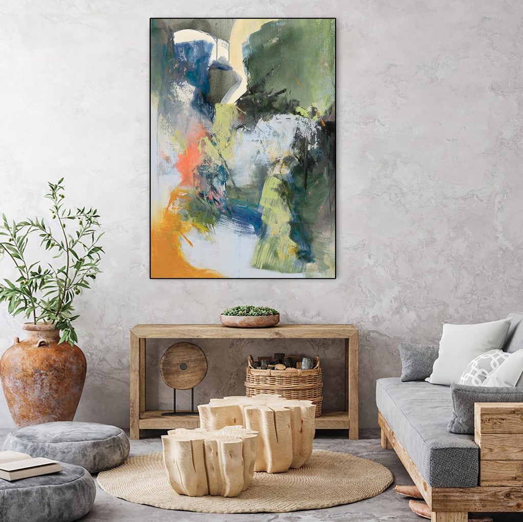 Asi Empieza by Emilia Arana on GIANT ART - orange abstracts, contemporary