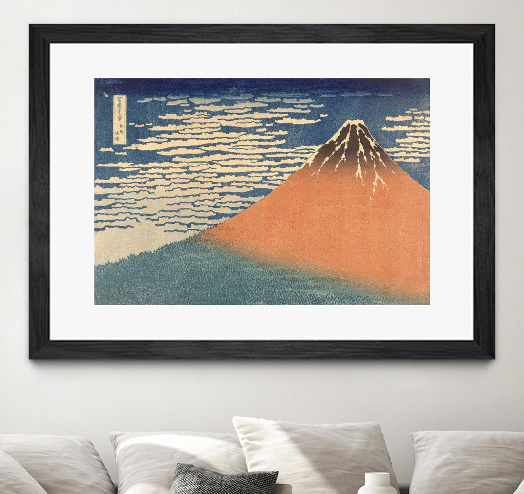 Fine Wind, Clear Morning (Gaifu Kaisei), 1832 by Katsushika Hokusai on GIANT ART - masters landscapes
