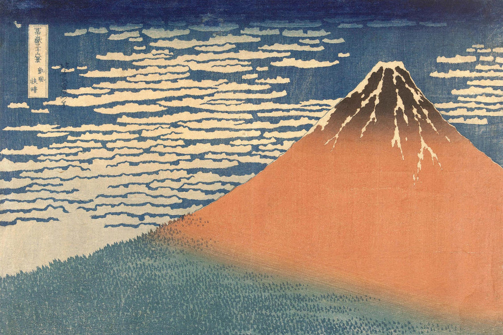 Fine Wind, Clear Morning (Gaifu Kaisei), 1832 by Katsushika Hokusai on GIANT ART - masters landscapes