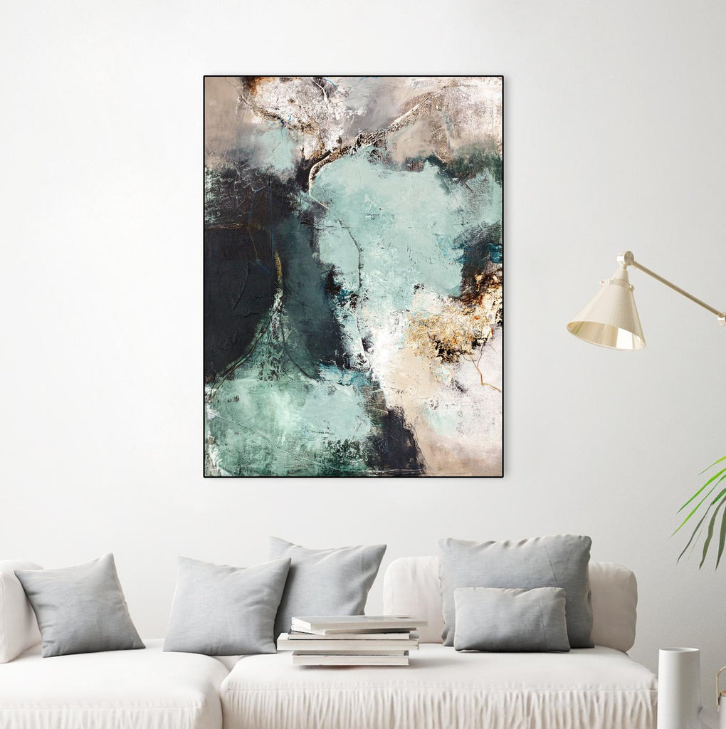 Great Green by Design Fabrikken on GIANT ART - orange abstracts