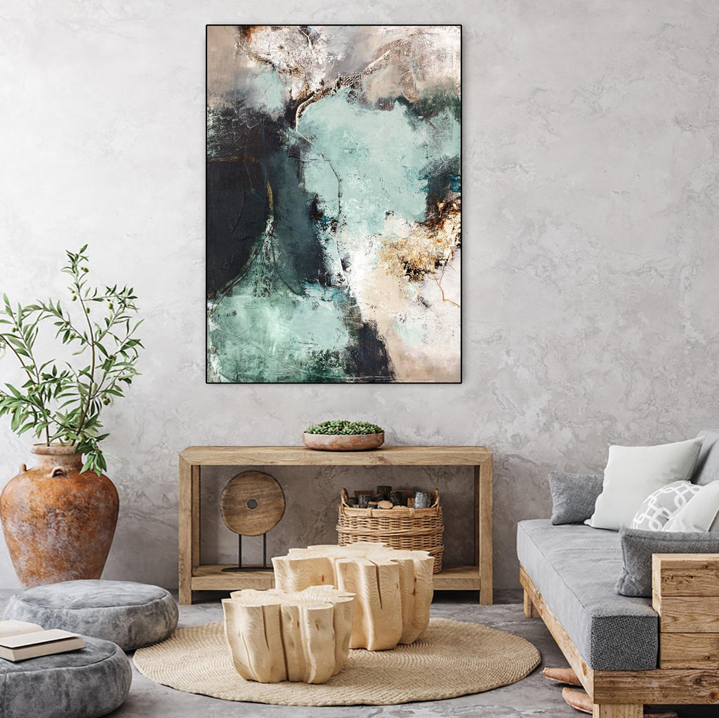 Great Green by Design Fabrikken on GIANT ART - orange abstracts