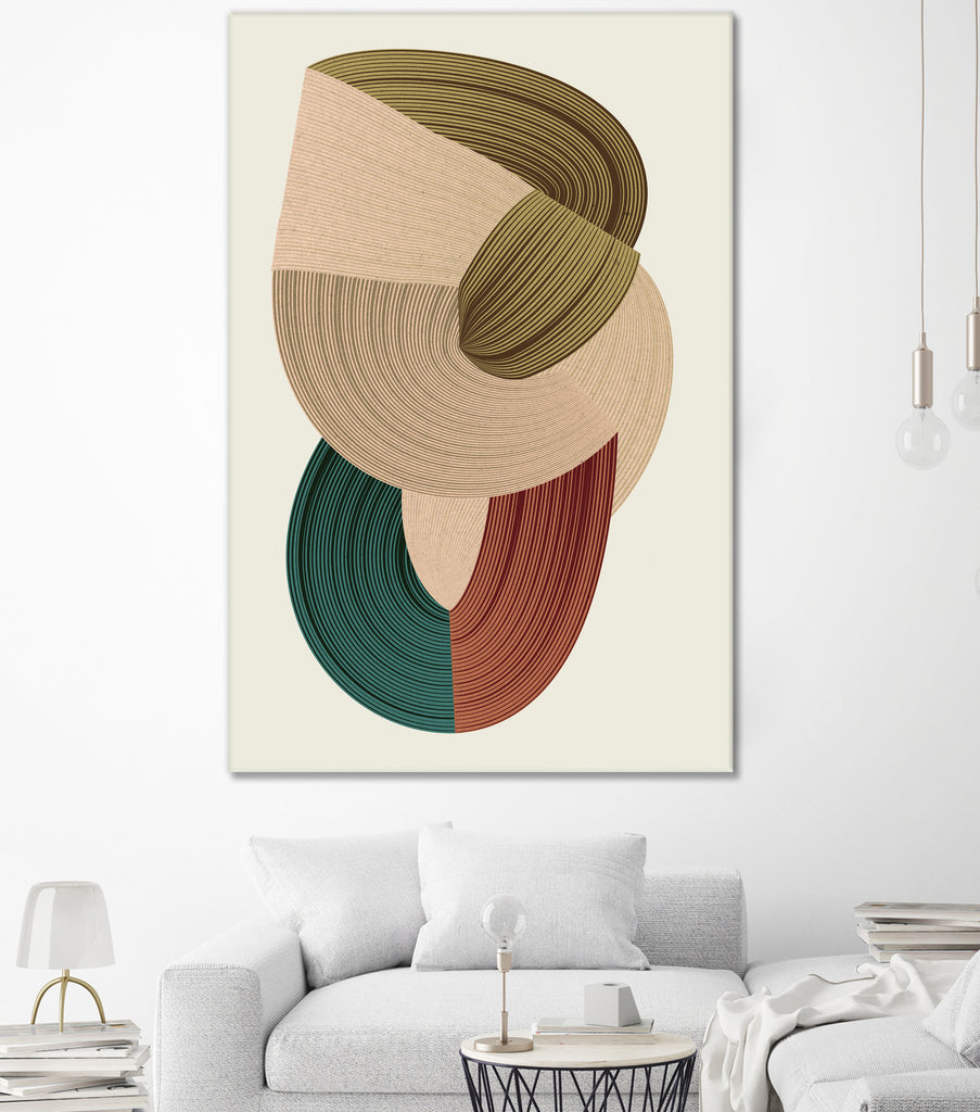 Fibers 1 by Design Fabrikken on GIANT ART - abstracts shapes