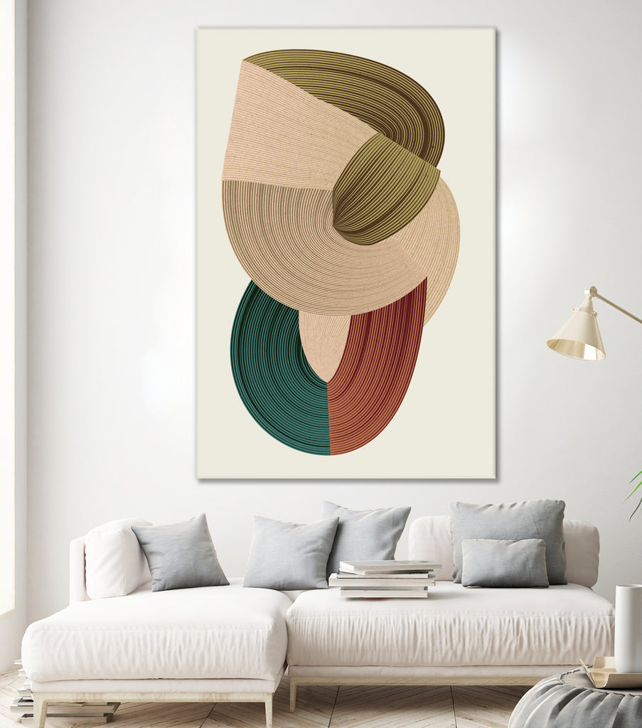 Fibers 1 by Design Fabrikken on GIANT ART - abstracts shapes