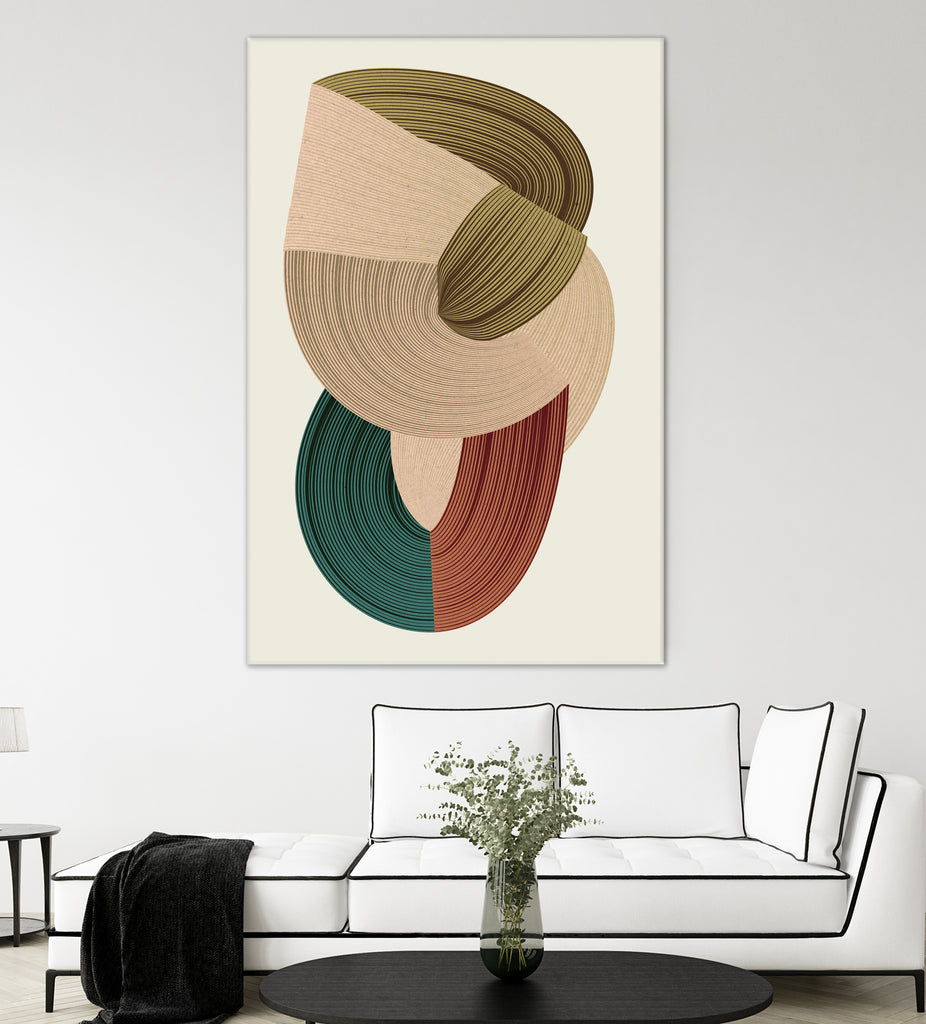Fibers 1 by Design Fabrikken on GIANT ART - abstracts shapes