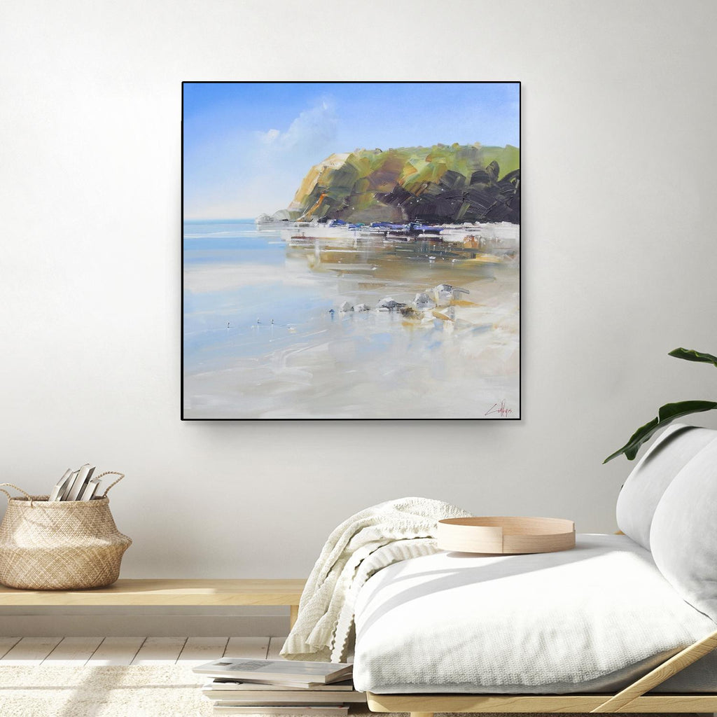 Coast Line by Craig Trewin Penny on GIANT ART - multi coastal, contemporary, landscapes, beaches, ocean framed canvas