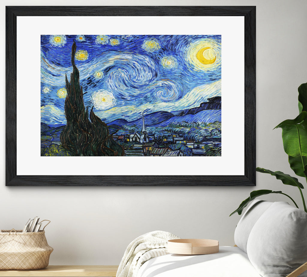 Starry Night  by Vincent Van Gogh on GIANT ART - blue masters