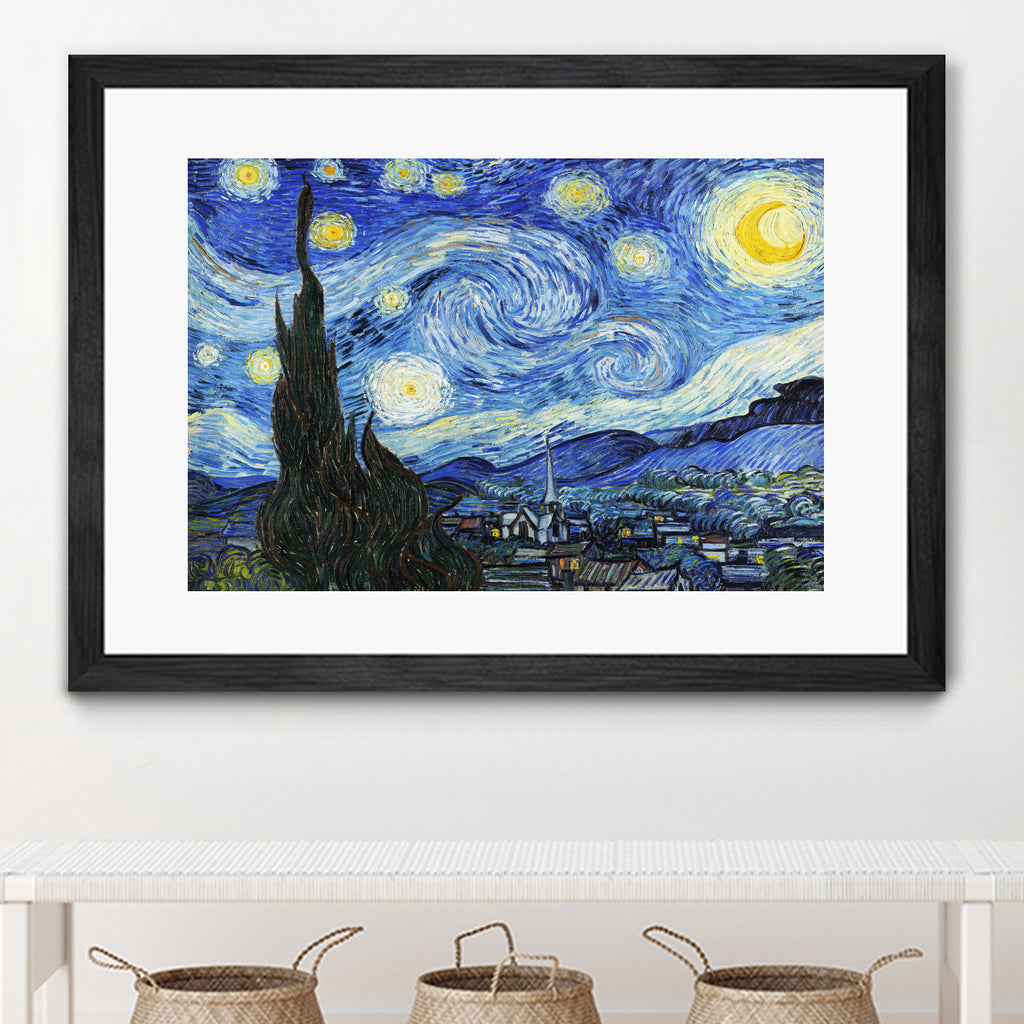 Starry Night  by Vincent Van Gogh on GIANT ART - blue masters