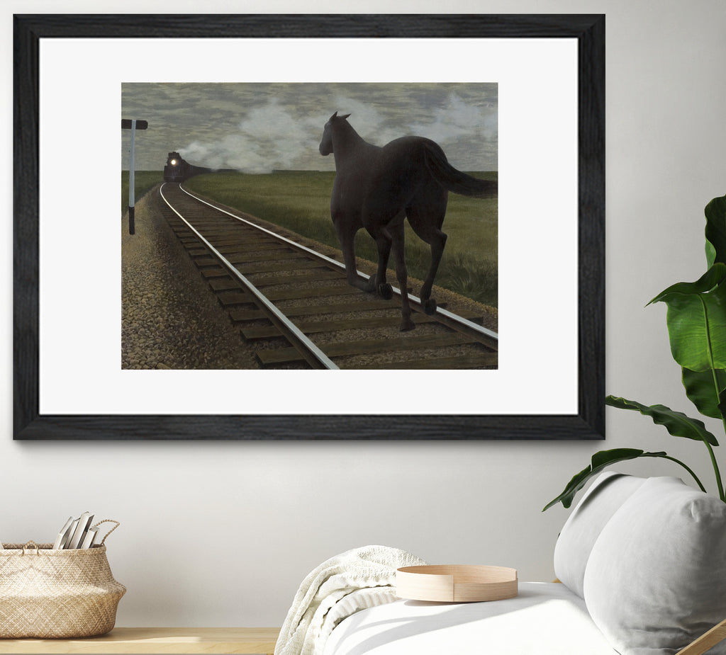 Horse and Train, 1954 by Alex  Colville on GIANT ART - masters