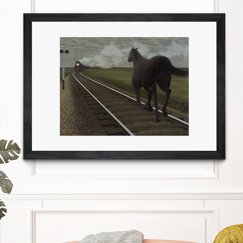 Horse and Train, 1954 by Alex  Colville on GIANT ART - masters