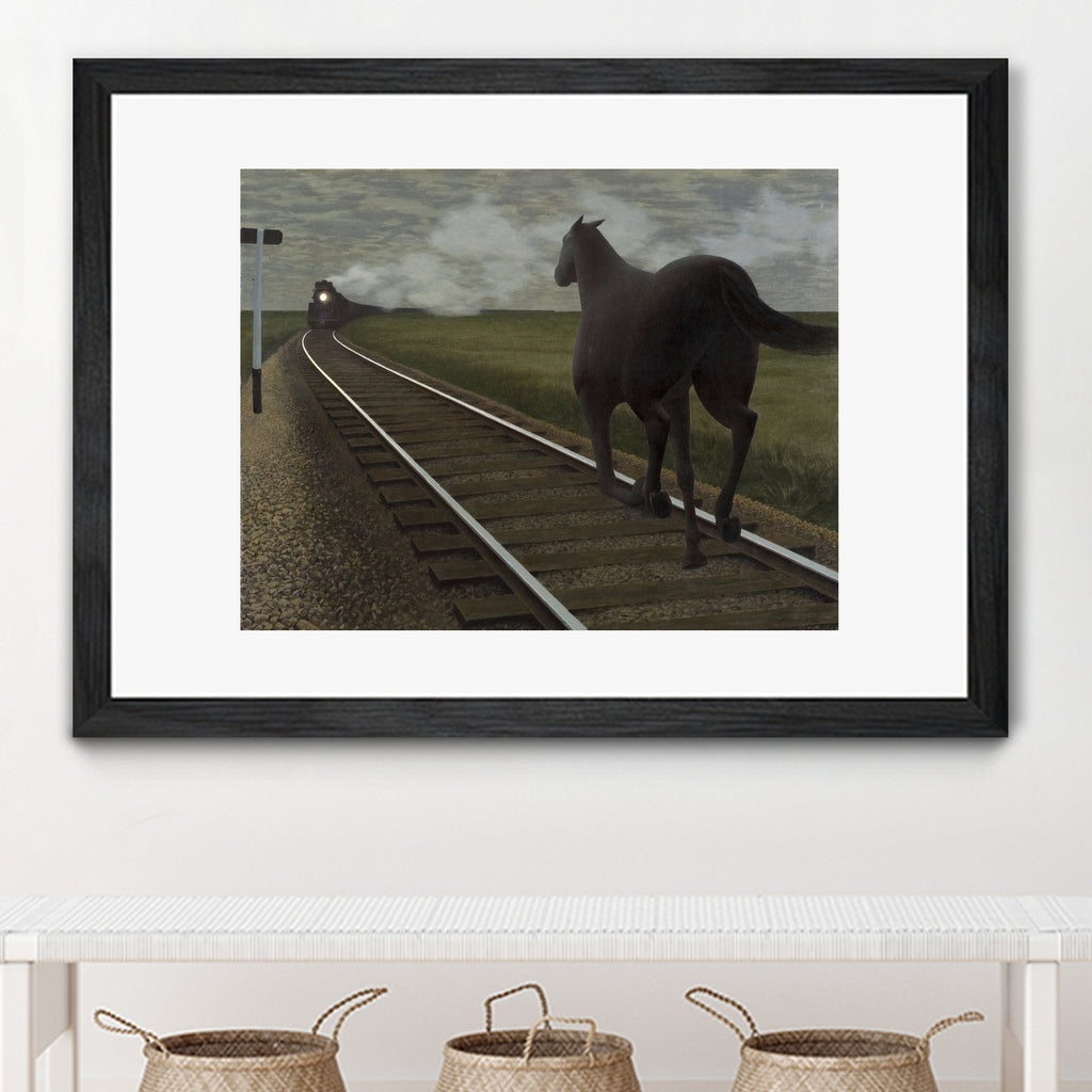 Horse and Train, 1954 by Alex  Colville on GIANT ART - masters