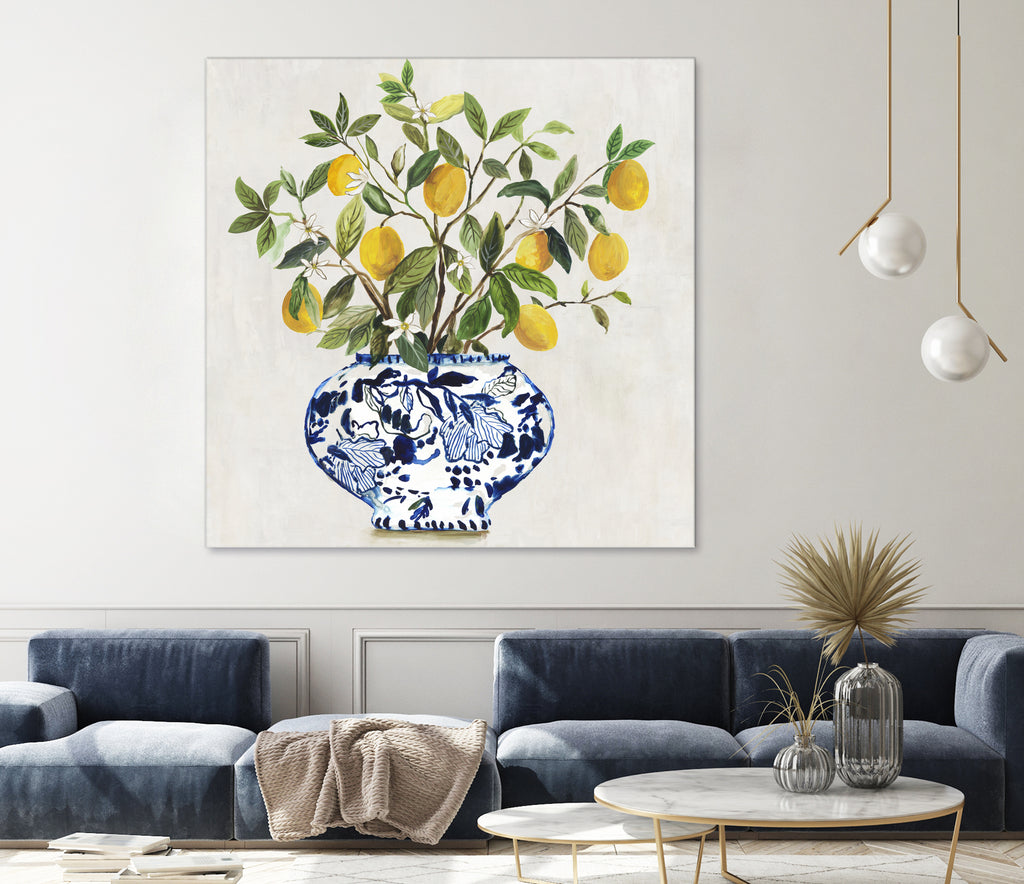 Lemon Plant II by Asia Jensen on GIANT ART - botanical framed canvas 