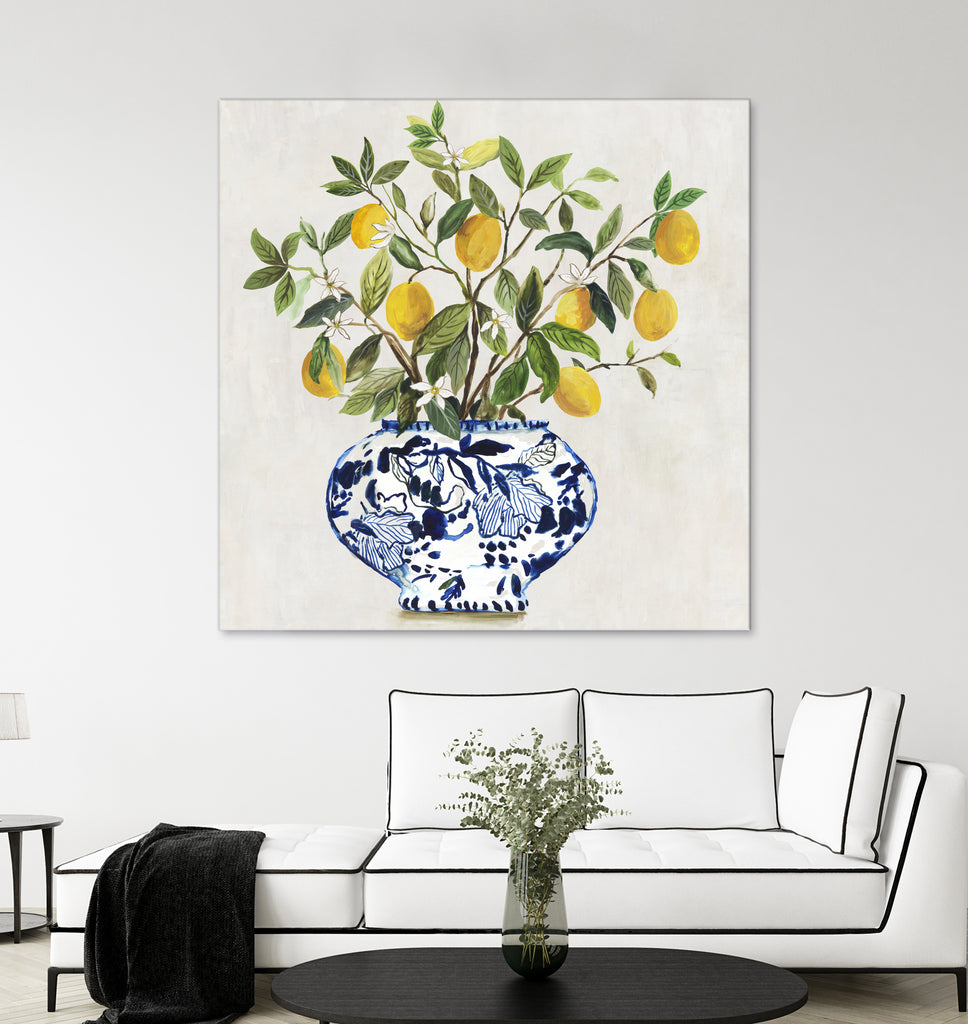 Lemon Plant II by Asia Jensen on GIANT ART - botanical framed canvas 