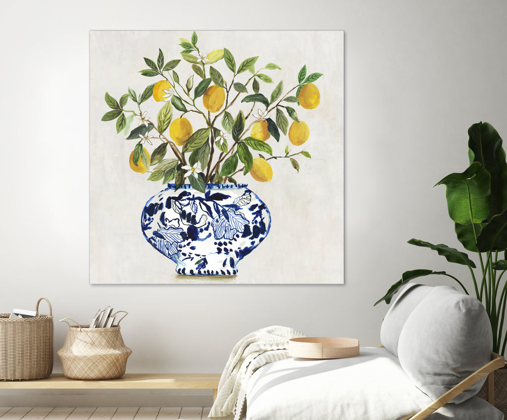 Lemon Plant II by Asia Jensen on GIANT ART - botanical framed canvas 