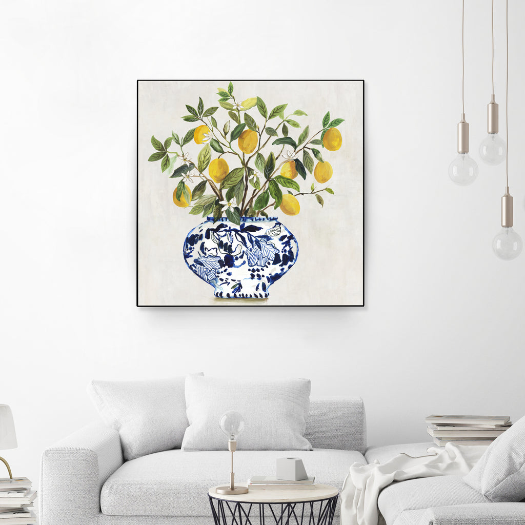 Lemon Plant II by Asia Jensen on GIANT ART - botanical framed canvas 
