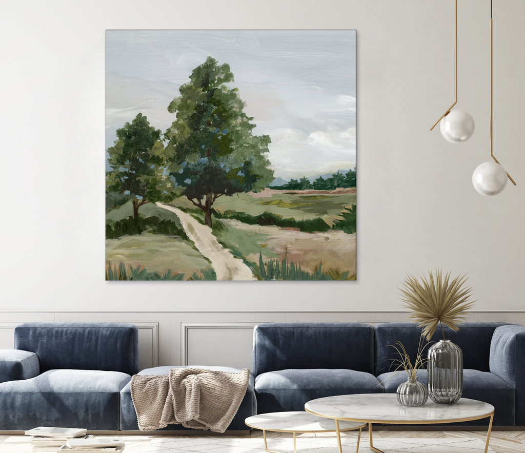 Quiet Path Through Open Fields by Lera on GIANT ART - abstract