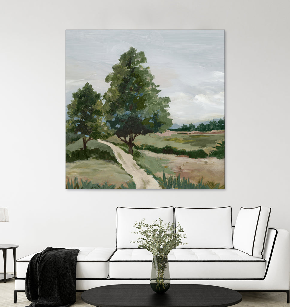 Quiet Path Through Open Fields by Lera on GIANT ART - abstract
