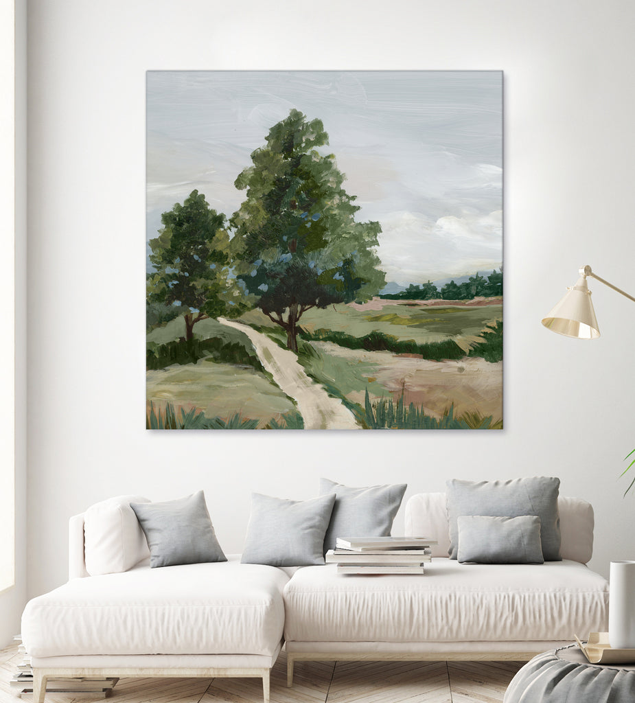 Quiet Path Through Open Fields by Lera on GIANT ART - abstract