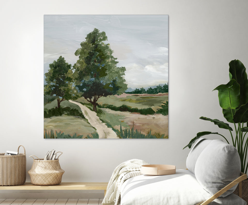 Quiet Path Through Open Fields by Lera on GIANT ART - abstract